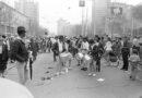 Muziek op de Coolsingel tijdens de marathon van1988