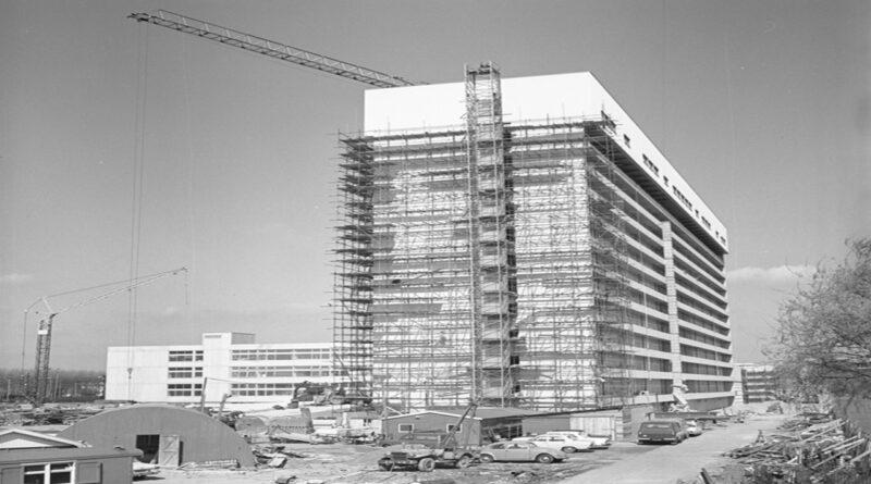 De bouw van het Sint Clara Ziekenhuis,1968
